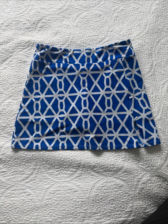 Jude Connally Dresses & Skirts - Jude Connally Morgan Skort Blue and White Geometric